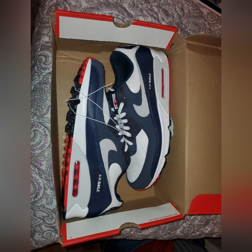 Airmax 90 obsidian track red